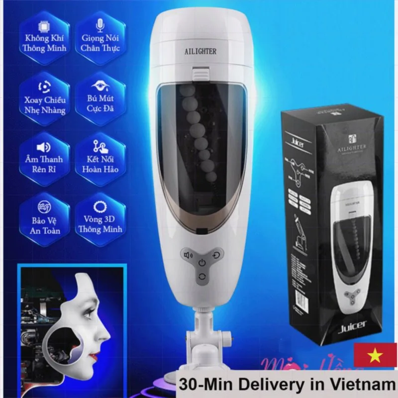 Automatic 360° Rotating Male Masturbator Wall Mount Ailighter Juicer