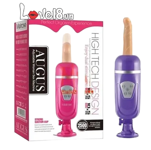Automatic Augus Vibrating Thrusting Soft Silicone Dildo
