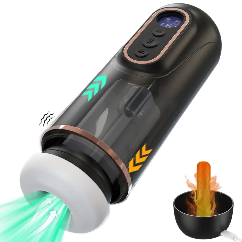 Automatic Heated Suction Masturbator 9Vibrations 7Pumps