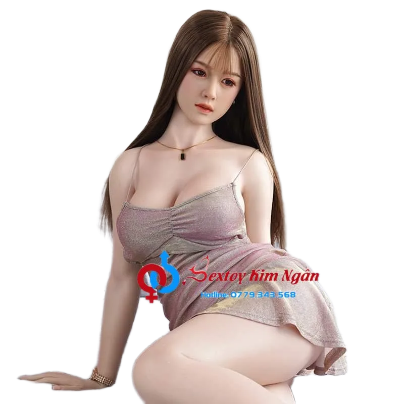 Azania 165cm Silicone Doll Platinum Hair Sound Feature
