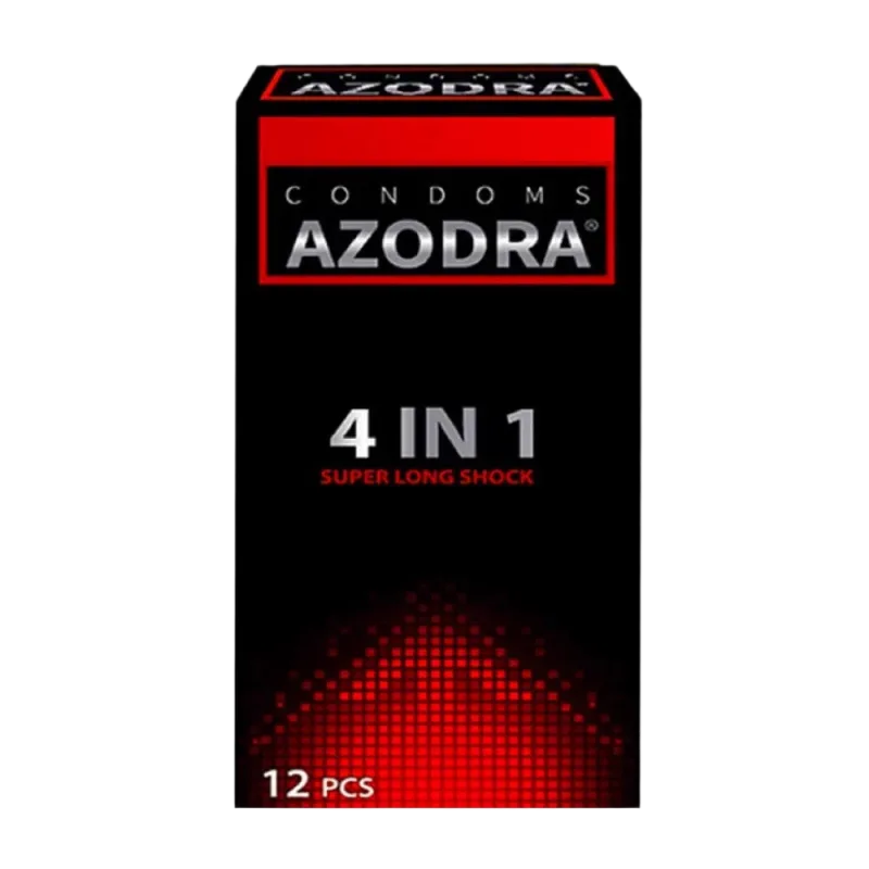 Azodra 4-in-1 Ribbed Delay Condom Enhance Pleasure Malaysia