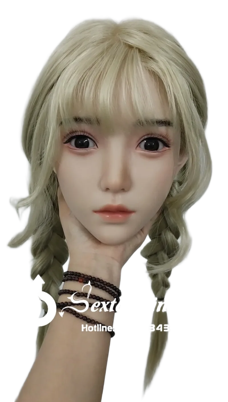 B02 Silicone Hair Implant Head - Realistic Scalp Texture