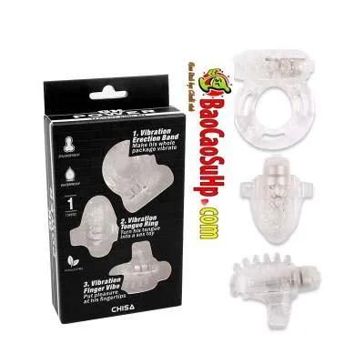 Chisa Triple Vibrating Rings Exciting Pre-Play Stimulation — photo 6