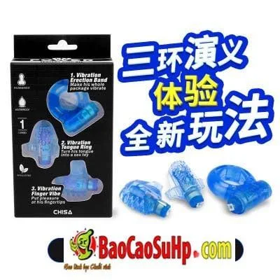 Chisa Triple Vibrating Rings Exciting Pre-Play Stimulation — photo 2