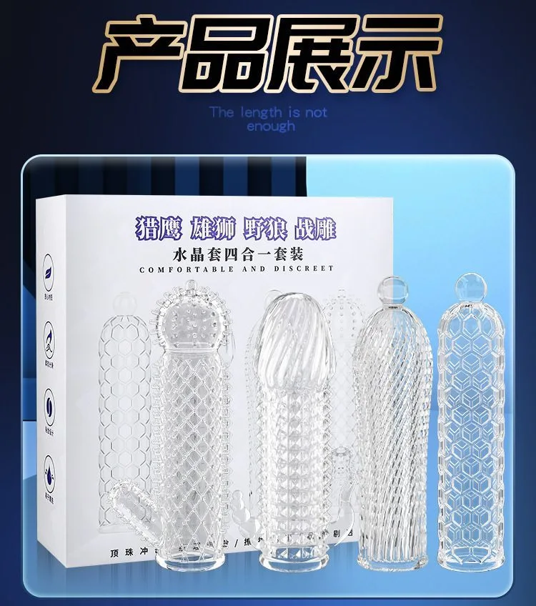 Schegy 4-Pack Textured Transparent Condoms Extra Pleasure — photo 6