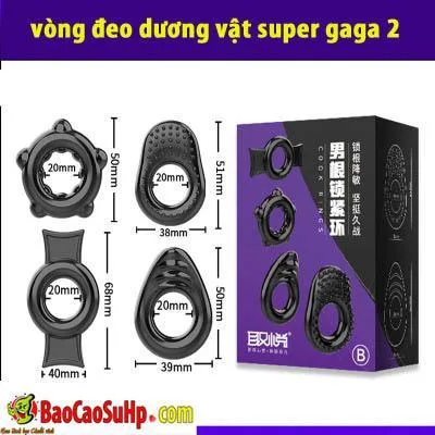Super Gaga Set of 3 Penis Enhancing Sleeves for Men — photo 4