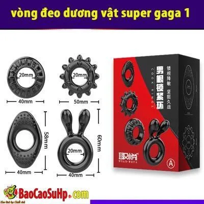 Super Gaga Set of 3 Penis Enhancing Sleeves for Men — photo 5
