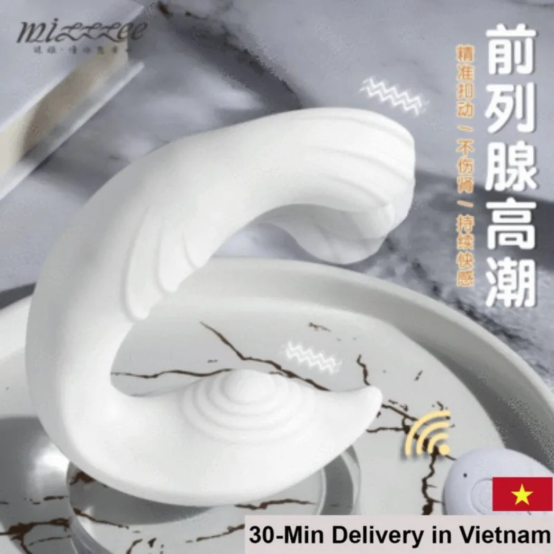 Backyard White Prostate Vibrator Silicone Soft ABS Safe