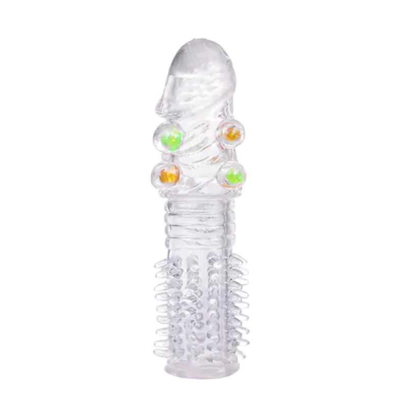 Baile Spiked Beaded Spiked Textured Penis Sleeve Condom for Men
