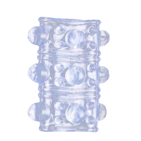 Baile Bi-Textured Silicone Penis Sleeve for Enhanced Sensation