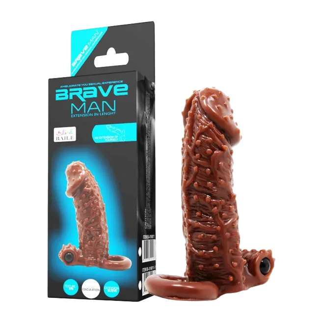 Baile Braveman Brown Vibrating Penis Sleeve