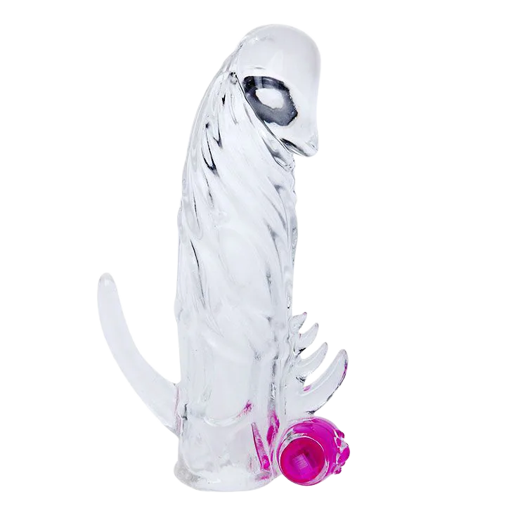 Baile Donzen Silicone Vibrating Penis Enlargement Sleeve