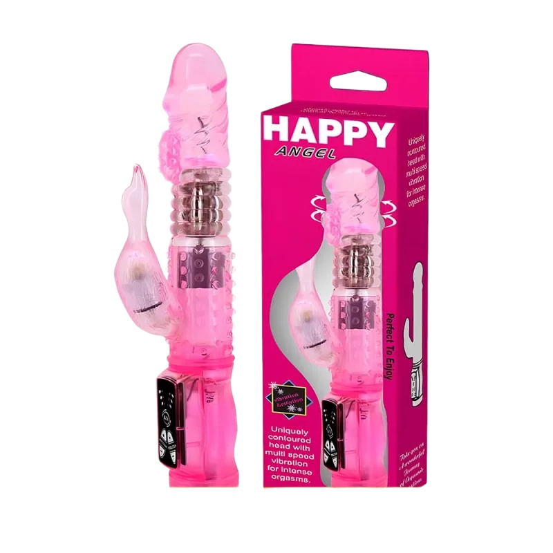 Baile Happy Angel Dual Vibrating Rotating Dildo For Women