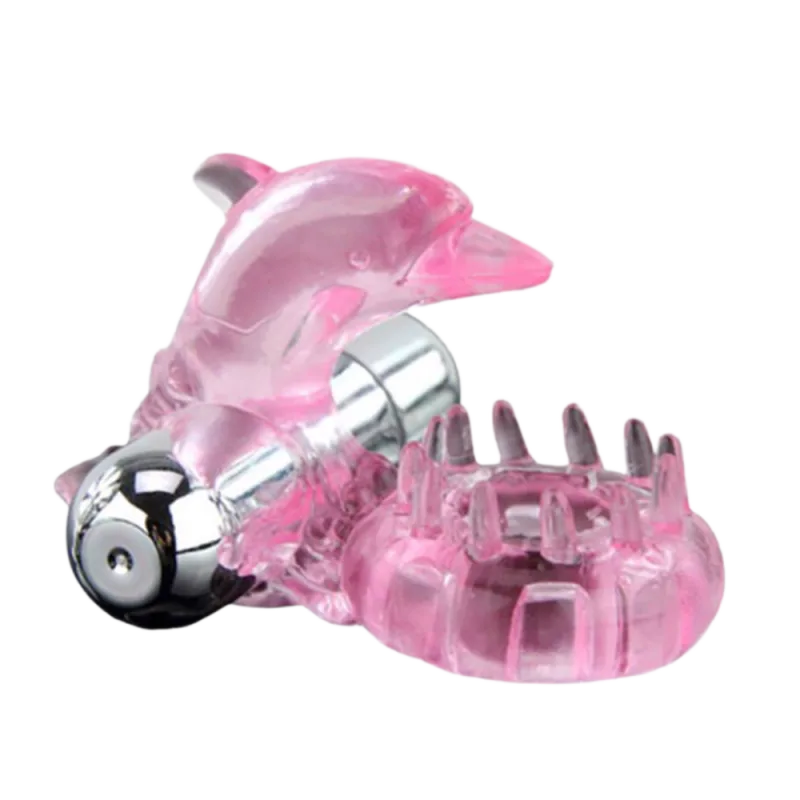 Baile Love Dolphin Vibrating Ring Soft Silicone