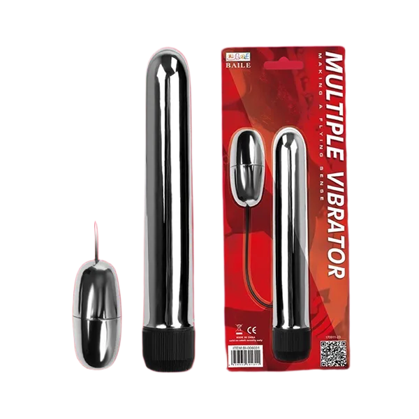 Baile Multiple Vibrator Stainless Steel Double Stimulator