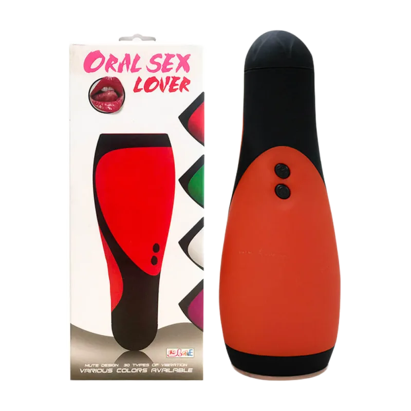 Baile Oral Sex Lover Red Black 30 Mode Vibrating Toy