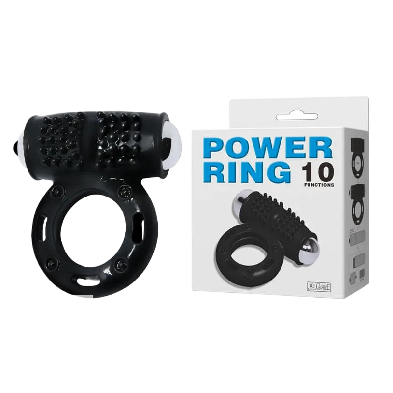 Baile Power Ring 10 Mode Strong Silicone Vibrator