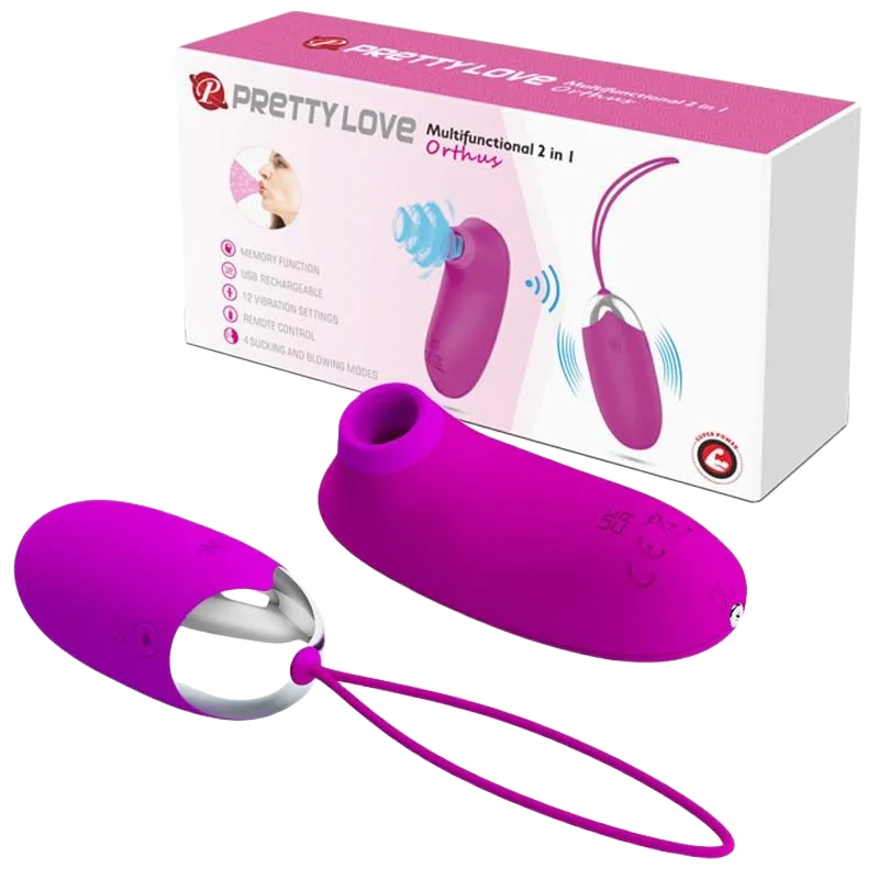 Baile Prettylove Dual Remote Vibrating Silicone Eggs