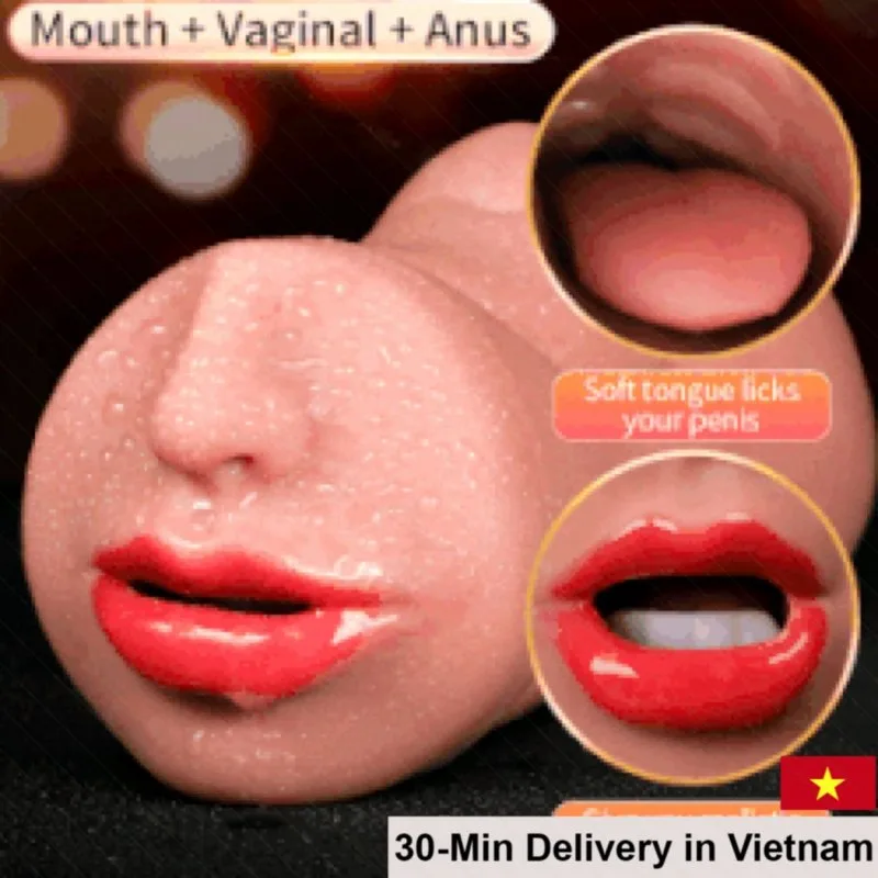 Baile SHP1374 Silicone Sucking Mouth Realistic Pleasure Toy