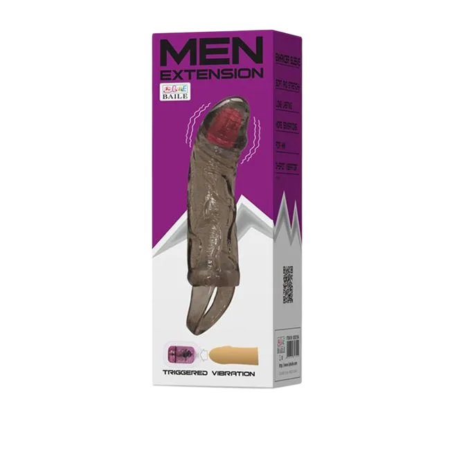 Baile Strap-On Vibrating Cock Sleeve with Ring