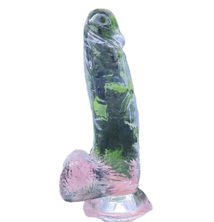 Baile Transparent Wall-Mounted Silicone Dildo