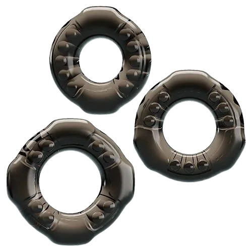 Baile Triple Penis Rings Delay and Pleasure Set