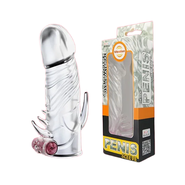 Baile Vibrating Penis Sleeve With Clitoral Stimulator