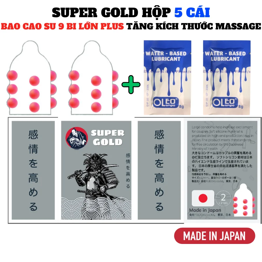 Super Gold Textured Condoms Pack of 2 with Lubricant Gel — photo 2