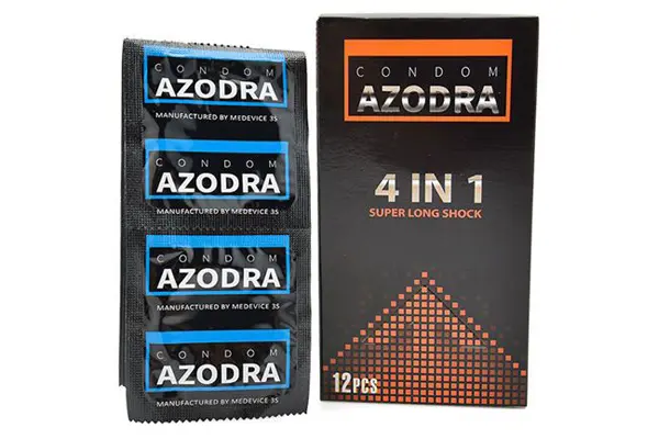 Azodra 4-in-1 Ribbed Delay Condom Enhance Pleasure Malaysia — photo 5
