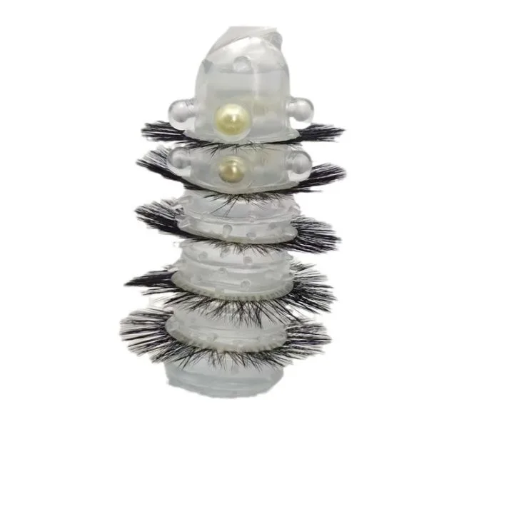 Double Beaded Furry Eyelash Condom 5 Layer Intense Pleasure — photo 5