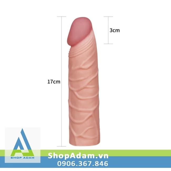 3cm Ribbed Smooth Head Penis Sleeve for Enhanced Sensation — photo 3