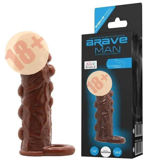 Brave Man Silicone Enlargement Ring Delay Condom — photo 4