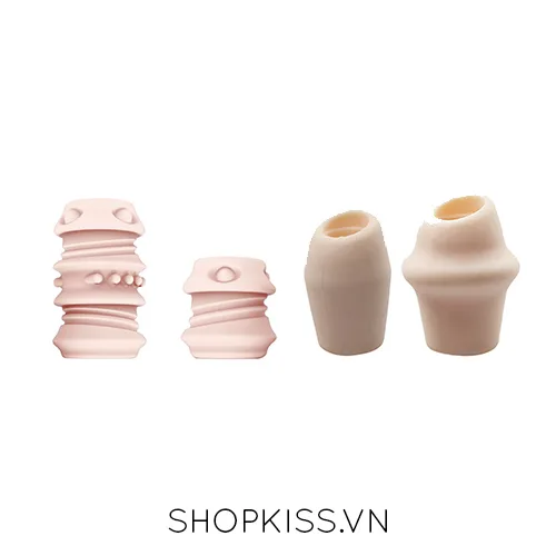 Silicone Ribbed Mid-Section Penis Extension Condom — photo 2