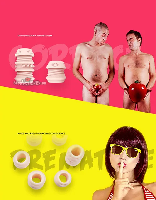 Silicone Ribbed Mid-Section Penis Extension Condom — photo 3