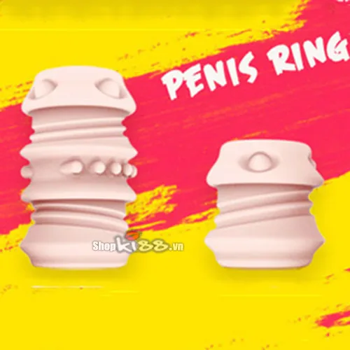 Silicone Ribbed Mid-Section Penis Extension Condom — photo 6