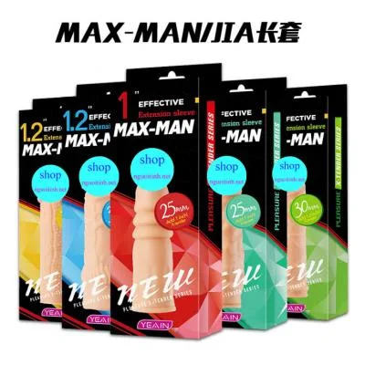 Maxman Textured Dot Silicone Condom for Size Enhancement — photo 2