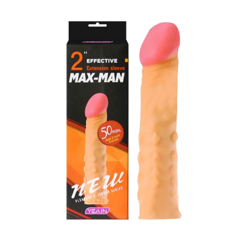 Maxman Ribbed Condom Enhance Size Delay Duration Silicone — photo 4