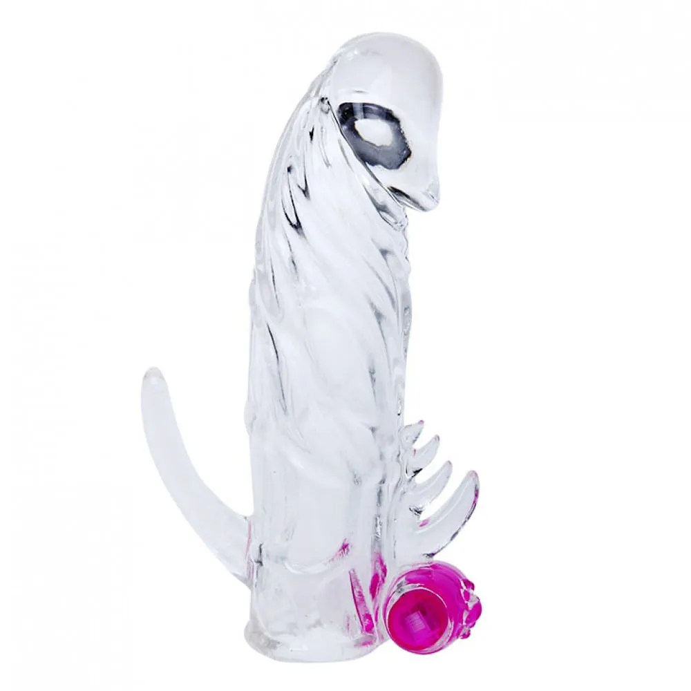 Penis Sleeve Ribbed Vibrating Condom Enhance Sexual Pleasure — photo 2