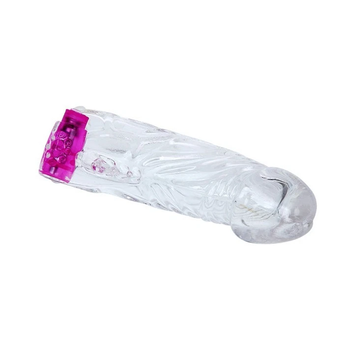 Penis Sleeve Ribbed Vibrating Condom Enhance Sexual Pleasure — photo 6