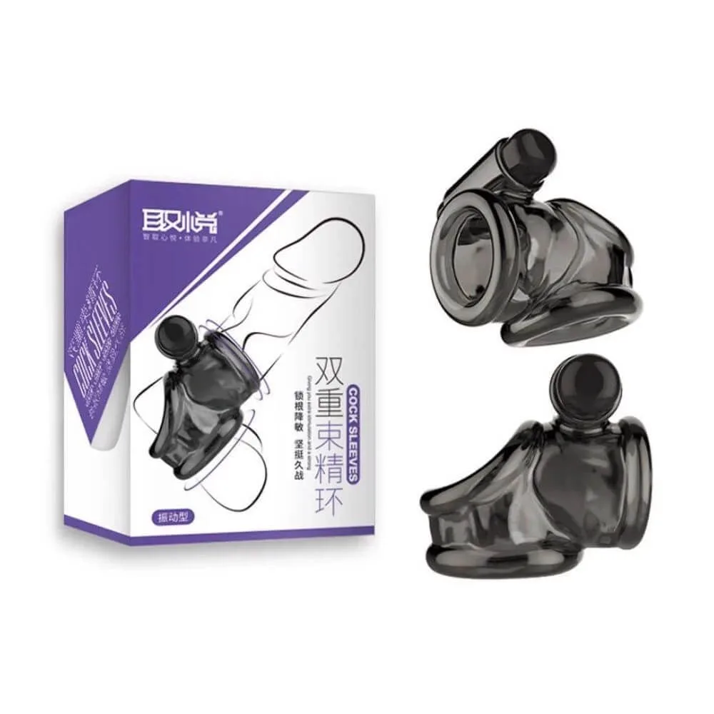 Aichao Cock Sleeves Vibrating Penis Enhancer Delay Condom — photo 2
