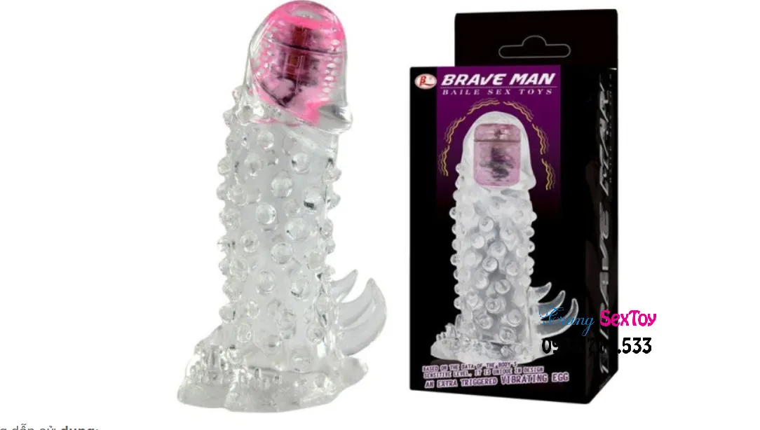 Brave Man Vibrating Penis Sleeve Delay Ejaculation — photo 5