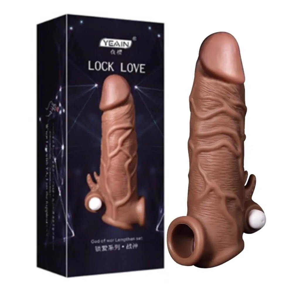 Yeain Lock Love God War Vibrating Penis Extension Condom — photo 2