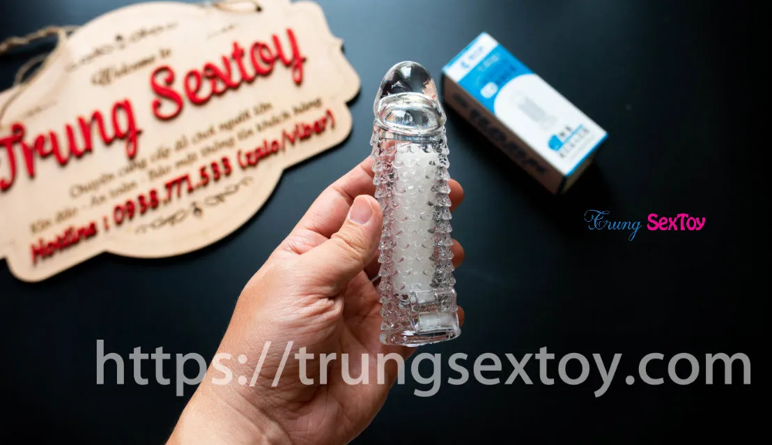 Fish Scale Textured Vibrating Condom Exciting Sextoy Fun — photo 6