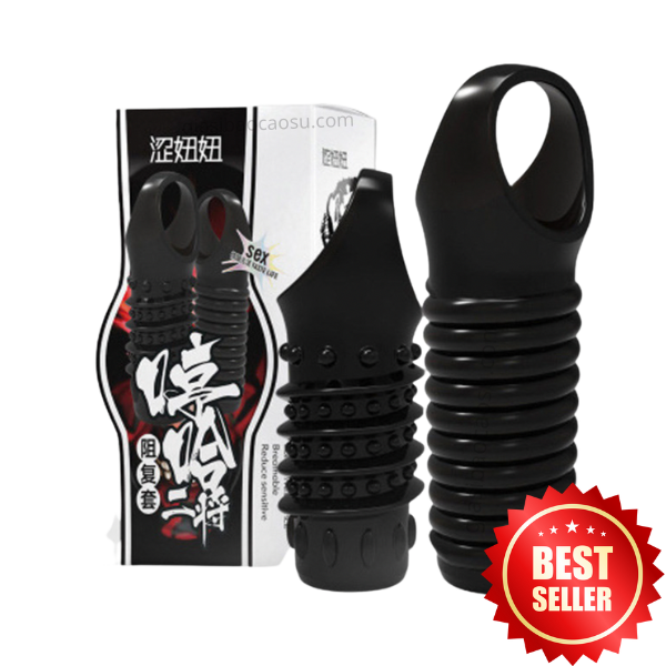 2pcs Silicone Strap-On Cock Ring Dual Pleasure Set — photo 5