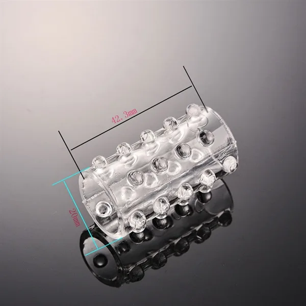 Silicone Mid-Shaft Condom 6-Pack Enhance Size Sensation Quality — photo 2