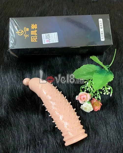 Super G Spiked Textured Penis Sleeve Male Enhancer — photo 4