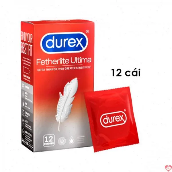 Durex Fetherlite 12pcs Ultra-Thin Latex Condoms
