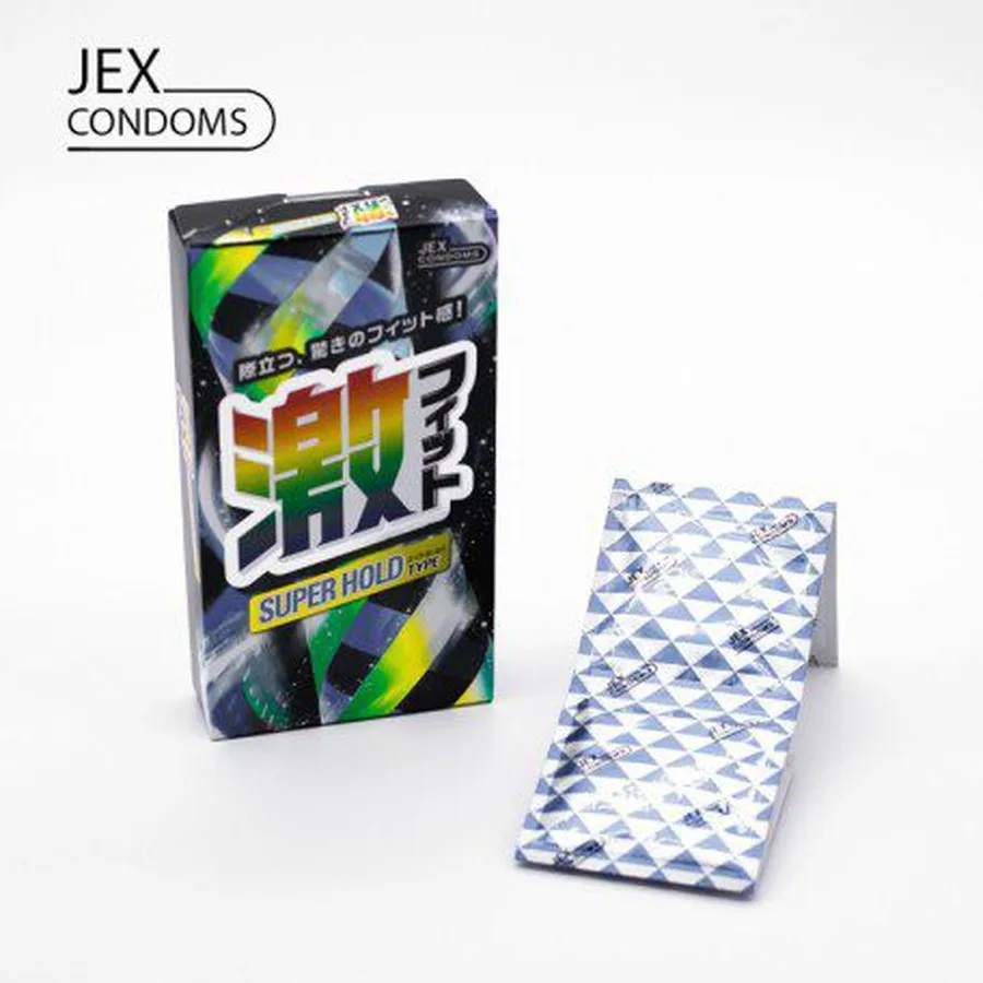 Jex Super Hold Japanese Ribbed Condom with Extra Lubricant — photo 3