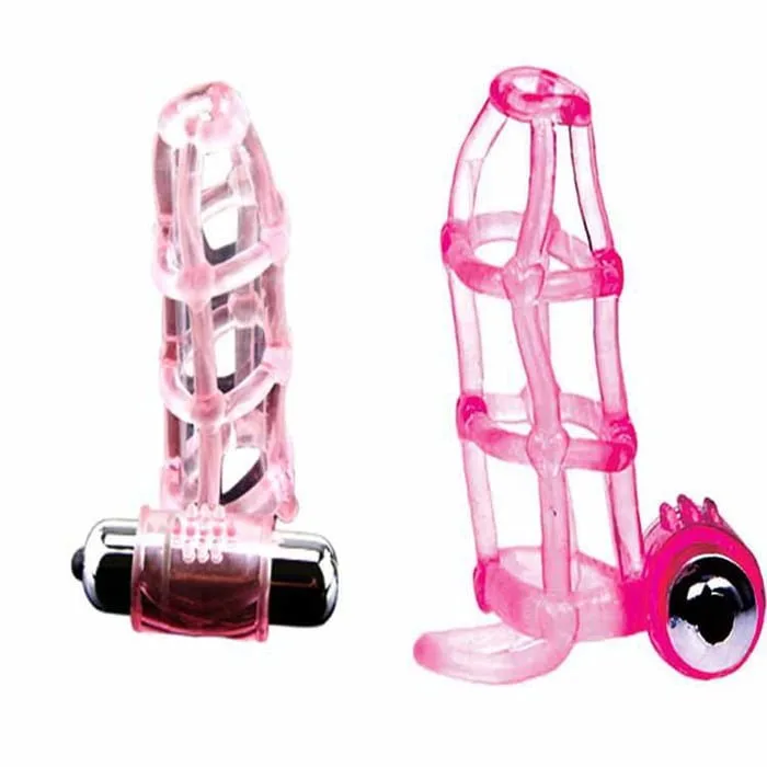 JP Sweet Cage Vibrating Cock Ring Pink Durable Silicone — photo 2