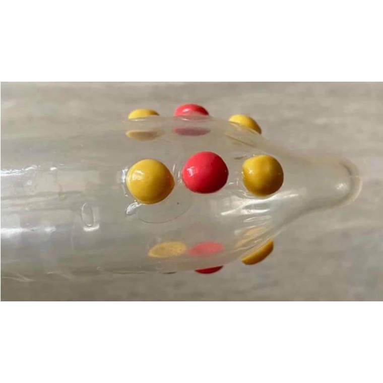 Iris Men 9 Beads Condom Soft Latext Delay Long Lasting — photo 5